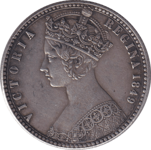 1849 GOTHIC FLORIN ( GVF ) - FLORIN - Cambridgeshire Coins