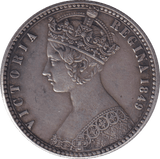 1849 GOTHIC FLORIN ( GVF ) - FLORIN - Cambridgeshire Coins