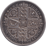 1849 GOTHIC FLORIN ( GVF ) - FLORIN - Cambridgeshire Coins