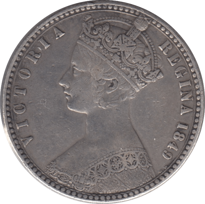 1849 GOTHIC FLORIN ( VF ) 13 - FLORIN - Cambridgeshire Coins
