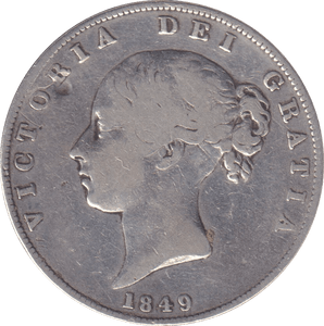 1849 HALFCROWN ( FINE ) - HALFCROWN - Cambridgeshire Coins
