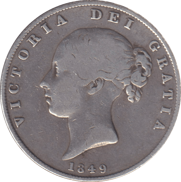 1849 HALFCROWN ( GF ) - HALFCROWN - Cambridgeshire Coins