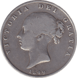 1849 HALFCROWN ( GF ) - HALFCROWN - Cambridgeshire Coins