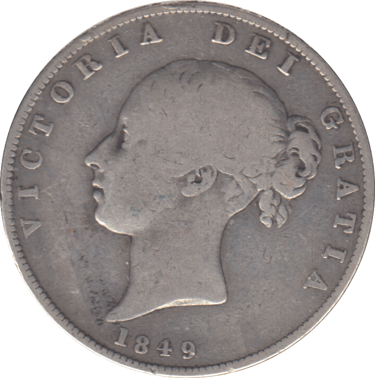 1849 HALFCROWN ( GF ) - SIXPENCE - Cambridgeshire Coins