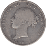1849 HALFCROWN ( GF ) - SIXPENCE - Cambridgeshire Coins