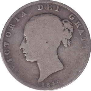1849 HALFCROWN ( NF ) - HALFCROWN - Cambridgeshire Coins