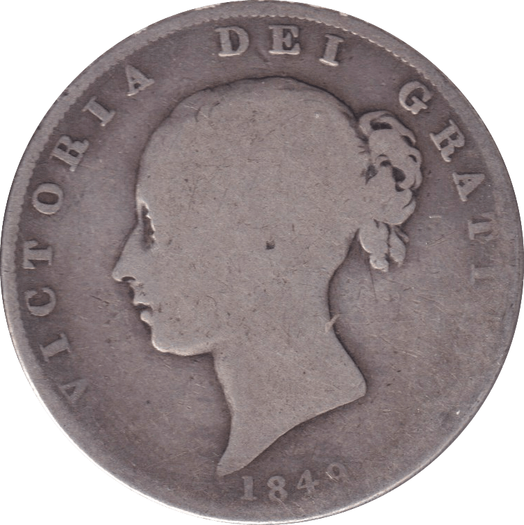 1849 HALFCROWN ( NF ) - HALFCROWN - Cambridgeshire Coins