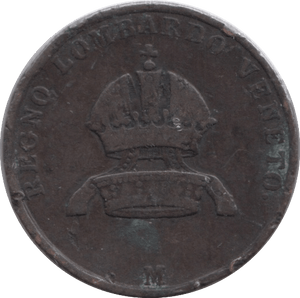 1849 ITALY THREE CENTESIMI - WORLD COINS - Cambridgeshire Coins