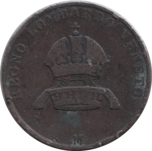 1849 ITALY THREE CENTESIMI - WORLD COINS - Cambridgeshire Coins
