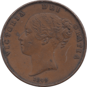 1849 PENNY ( GVF ) - Penny - Cambridgeshire Coins