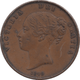 1849 PENNY ( GVF ) - Penny - Cambridgeshire Coins