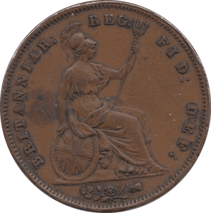 1849 PENNY ( GVF ) - Penny - Cambridgeshire Coins