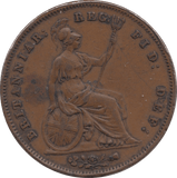 1849 PENNY ( GVF ) - Penny - Cambridgeshire Coins
