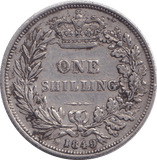 1849 SHILLING ( GVF ) 2 - SHILLING - Cambridgeshire Coins
