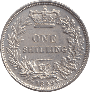 1849 SHILLING ( GVF ) - SHILLING - Cambridgeshire Coins