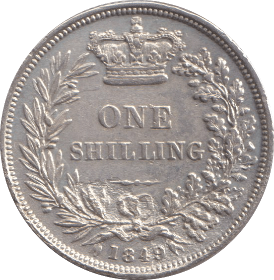 1849 SHILLING ( GVF ) - SHILLING - Cambridgeshire Coins