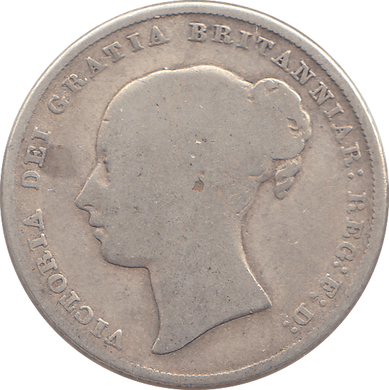 1849 SHILLING ( NF ) - SHILLING - Cambridgeshire Coins