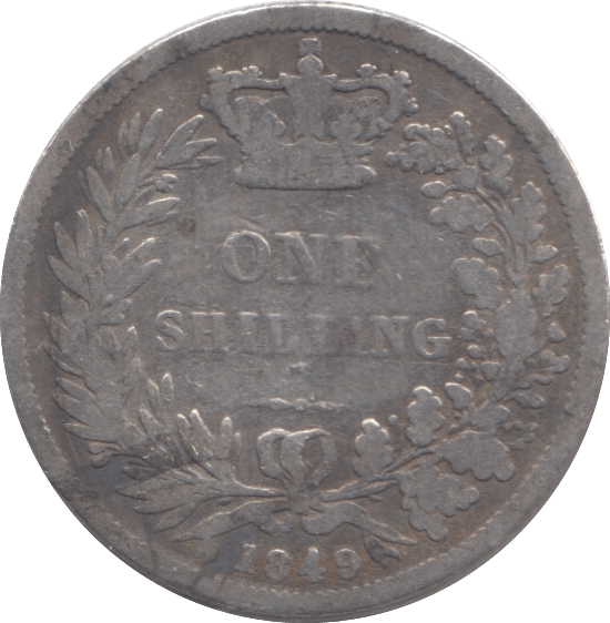1849 SHILLING ( NF ) - SHILLING - Cambridgeshire Coins