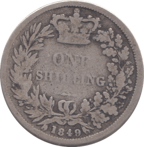 1849 SHILLING ( NF ) - SHILLING - Cambridgeshire Coins