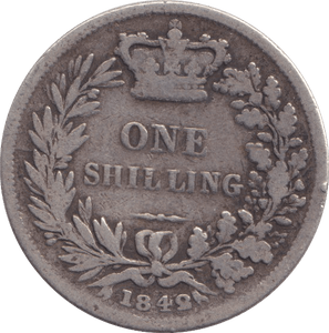1849 SHILLING ( NF ) - SHILLING - Cambridgeshire Coins