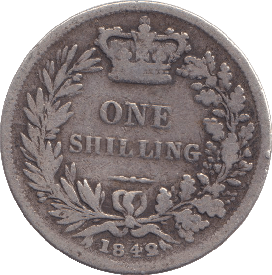 1849 SHILLING ( NF ) - SHILLING - Cambridgeshire Coins