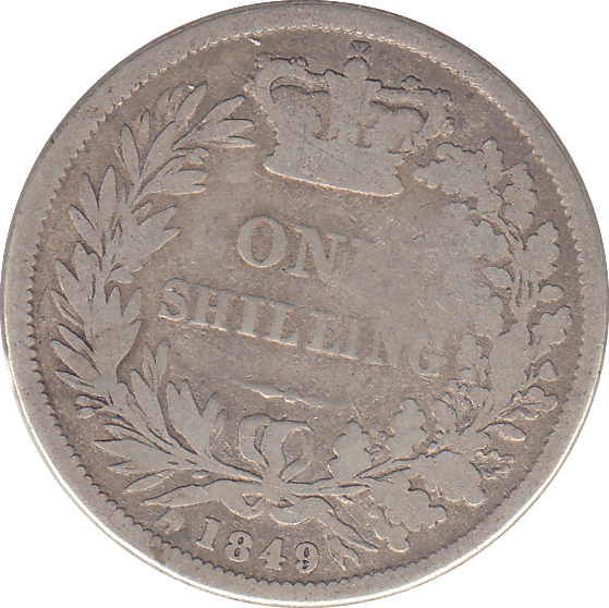 1849 SHILLING ( NF ) - SHILLING - Cambridgeshire Coins