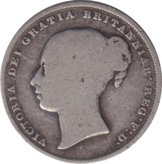 1849 SHILLING ( NF ) - SHILLING - Cambridgeshire Coins