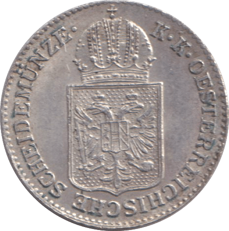 1849 SILVER 6 KREUZER AUSTRIA - SILVER WORLD COINS - Cambridgeshire Coins