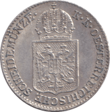 1849 SILVER 6 KREUZER AUSTRIA - SILVER WORLD COINS - Cambridgeshire Coins