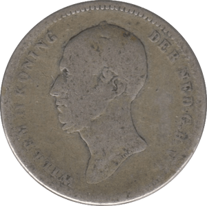 1849 SILVER TWENTY FIVE CENTS NETHERLANDS - SILVER WORLD COINS - Cambridgeshire Coins