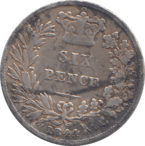 1849 SIXPENCE ( FAIR ) - SIXPENCE - Cambridgeshire Coins