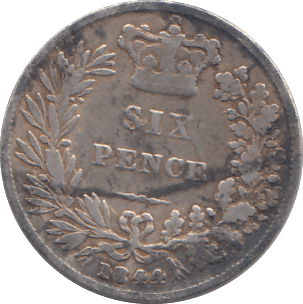 1849 SIXPENCE ( FAIR ) - SIXPENCE - Cambridgeshire Coins