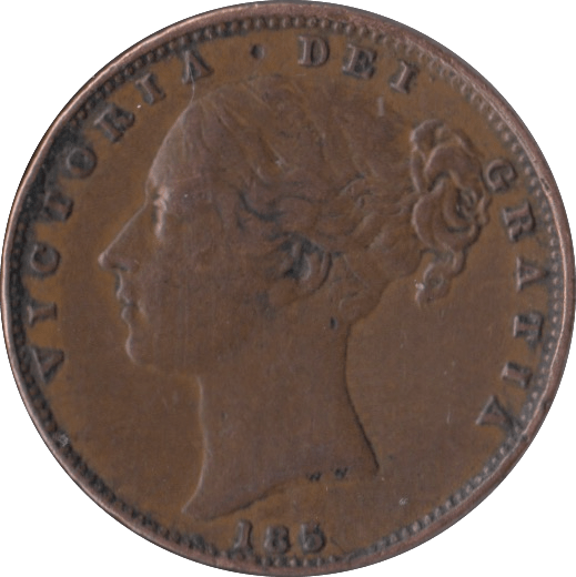 185? FARTHING ( GVF ) MINTING ERROR - Farthing - Cambridgeshire Coins