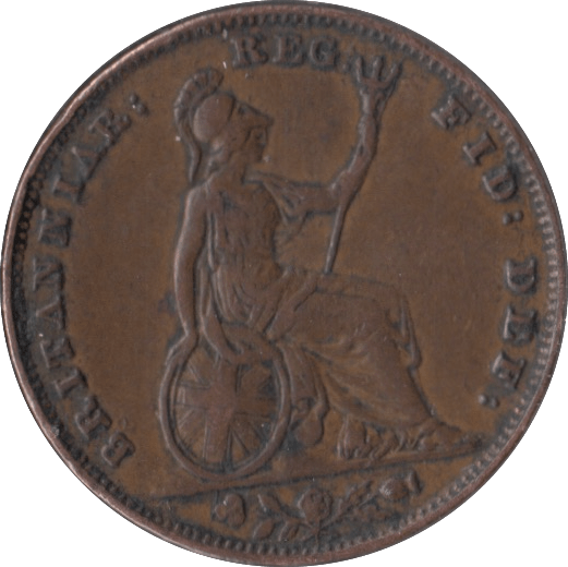 185? FARTHING ( GVF ) MINTING ERROR - Farthing - Cambridgeshire Coins