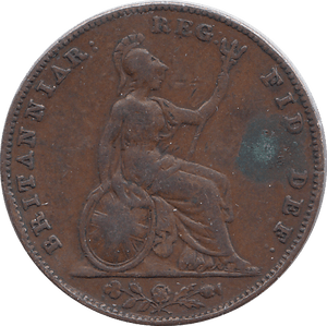 1850 FARTHING F77 ( FINE ) - FARTHING - Cambridgeshire Coins