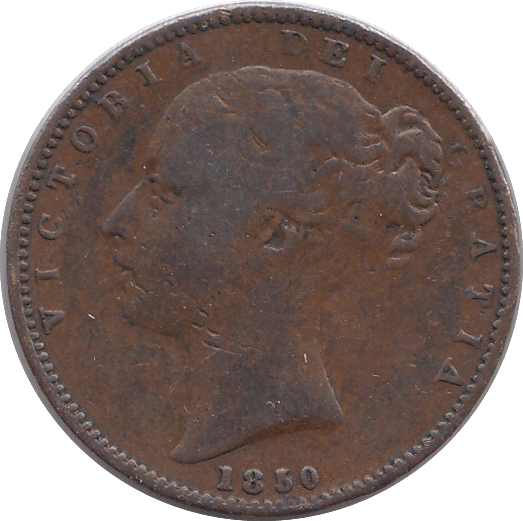 1850 FARTHING F77 ( FINE ) - FARTHING - Cambridgeshire Coins