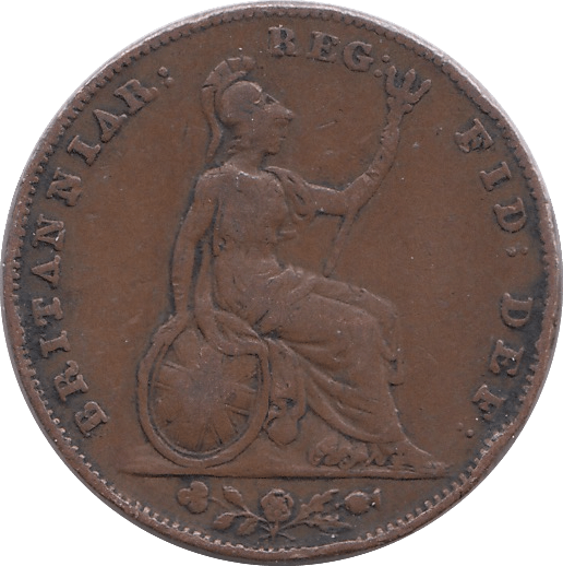 1850 FARTHING ( FINE ) - Farthing - Cambridgeshire Coins