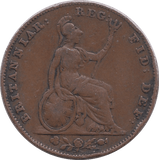 1850 FARTHING ( FINE ) - Farthing - Cambridgeshire Coins