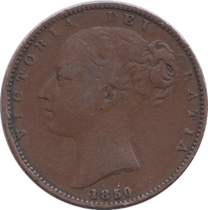 1850 FARTHING ( FINE ) - Farthing - Cambridgeshire Coins