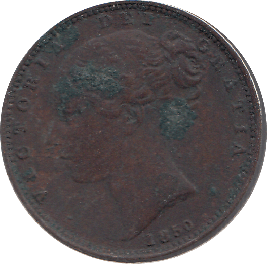 1850 FARTHING ( GVF ) - FARTHING - Cambridgeshire Coins