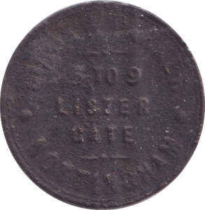 1850 FARTHING TOKEN NOTTINGHAM LISTER GATE - FARTHING TOKEN - Cambridgeshire Coins