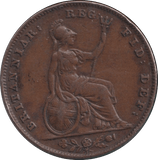 1850 FARTHING ( VF ) - FARTHING - Cambridgeshire Coins