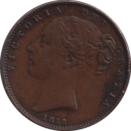 1850 FARTHING ( VF ) - FARTHING - Cambridgeshire Coins