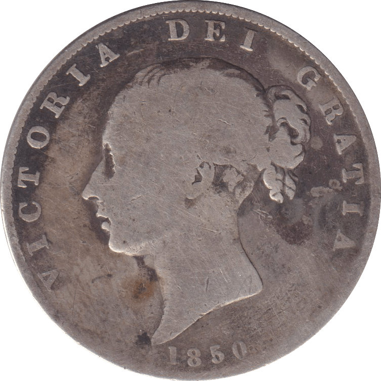 1850 HALFCROWN ( FAIR ) - HALFCROWN - Cambridgeshire Coins