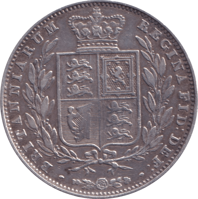 1850 HALFCROWN ( GVF ) - Halfcrown - Cambridgeshire Coins