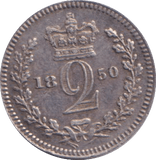 1850 MAUNDY TWOPENCE ( VF ) - MAUNDY TWOPENCE - Cambridgeshire Coins