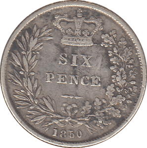 1850 SIXPENCE ( FINE ) - SIXPENCE - Cambridgeshire Coins