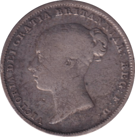 1850 SIXPENCE ( NF ) - SIXPENCE - Cambridgeshire Coins