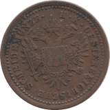1851 AUSTRIA 1 KREUZER - WORLD COINS - Cambridgeshire Coins