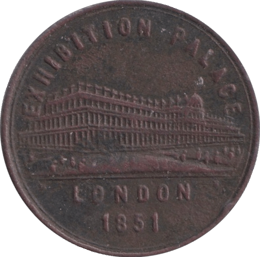 1851 BRIDGNORTH UNOFFICIAL FARTHING TOKEN - OTHER TOKENS - Cambridgeshire Coins